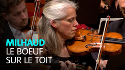 Das WDR Sinfonieorchester unter Leitung von Oscar Jockel spielt Le boeuf sur le toite op. 58 von Darius Milhaud am 21.05.2026 in der Kölner Philharmonie.