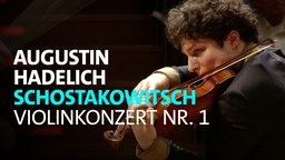 Augustin Hadelich und das WDR Sinfonieorchester unter Leitung von Dima Slobodeniouk spielen das Violinkonzert Nr. 1 a-Moll von Dmitrij Schostakowitsch am 18.04.2026 in der Kölner Philharmonie.