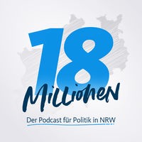 18 Millionen steht vor der Fläche des Landes NRW