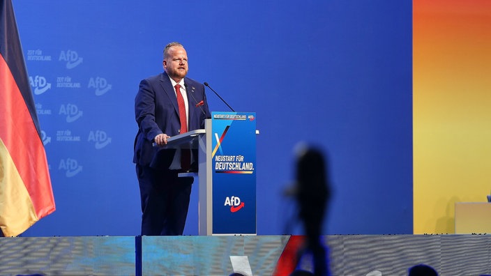 Sven Tritschler in seiner Rede auf dem AfD-Bundesparteitag