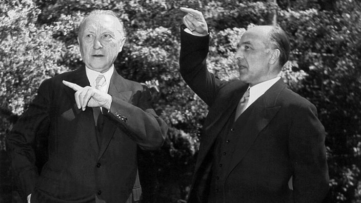 Konrad Adnauer und Karl Arnold