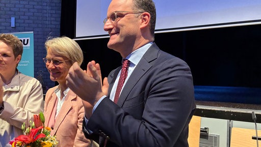 Spahn, Karliczek und Salomon auf dem CDU Bezirksparteitag Münsterland.