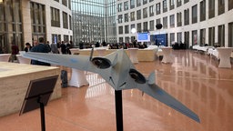 Drohne als Ausstellungsobjekt