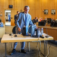 NRW-Innenminister Herbert Reul (CDU) vor seiner Befragung im Untersuchungsausschuss Solingen