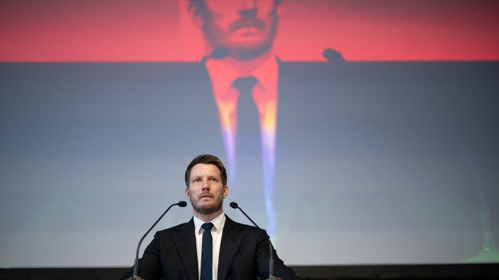 Martin Vincentz auf dem AfD-Parteitag in Marl am Rednerpult