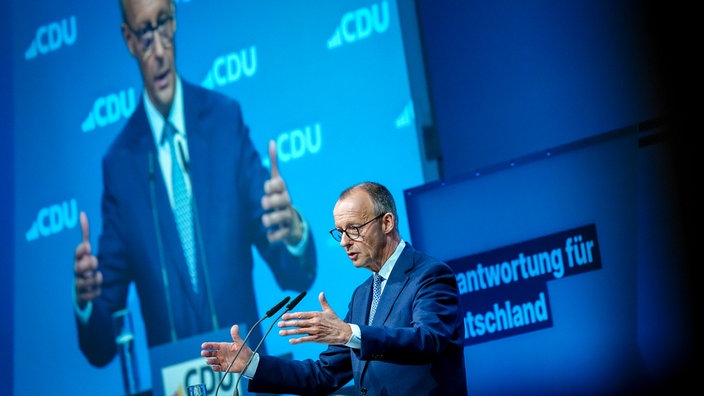 Friedrich Merz beim Bundesausschuss der CDU in Berlin