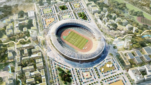 Modulares Stadion für die Olympischen Spiele Rhein Ruhr