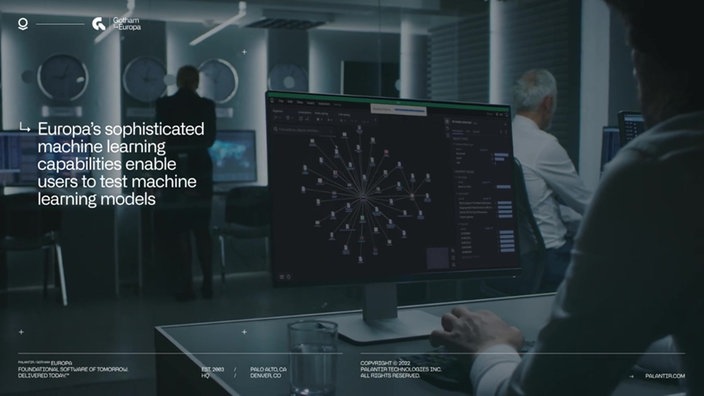 Werbevideo Palantir für Polizeisoftware Gotham