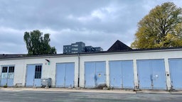 Kaputtes Polizeigebäude an der Müngstener Straße in Wuppertal