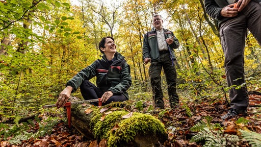Silke Gorißen im Wald