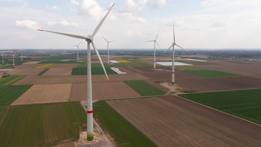 Windräder im Windpark Kerken-Eyll