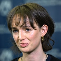 Yanni Gentsch bei der Pressekonferenz zu ihrer Petition "Voyeur-Aufnahmen strafbar machen"