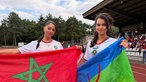 Iman (links) und Chaymae (rechts) beim Marokko Public-Viewing in Düsseldorf