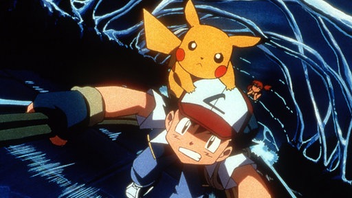 Der Pokemon-Trainer Ash Ketchum und sein Begleiter Pikachu