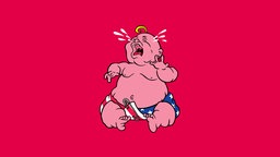 Cover "Cry Baby" von Vince Staples. Ein gezeichnetes fettes Baby mit Amerikawindel, das Rotz und Wasser heult. 