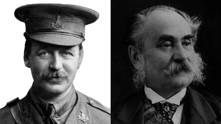 Wêneyên Sir Mark Sykes (çep) û Francois Georges-Picot (rast)