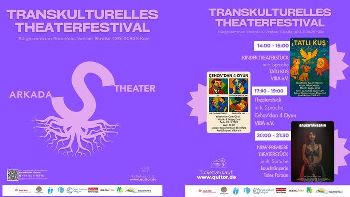Plakat Transkulturelles Theaterfestival Arkadas Theater