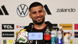Fußball: Nationalmannschaft, Deutschland, Pressekonferenz, vor dem ersten WM-Spiel gegen Curaçao, Deniz Undav nimmt an der PK teil