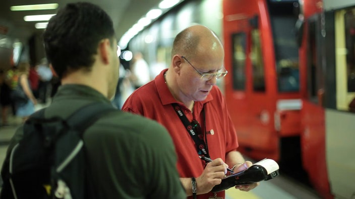Fahrscheinkontrolle in Köln