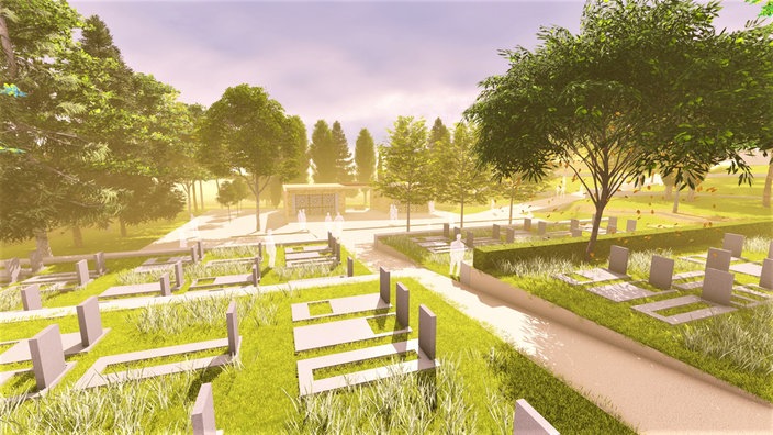 Entwurf für den geplanten muslimischen Friedhof in Wuppertal