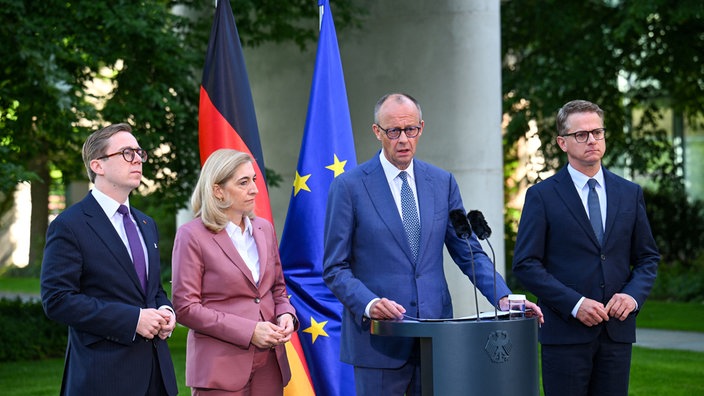 Amthor, Warken, Merz, Linnemann, Regierung
