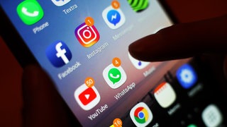 Ein Bildschirm eines Smartphones