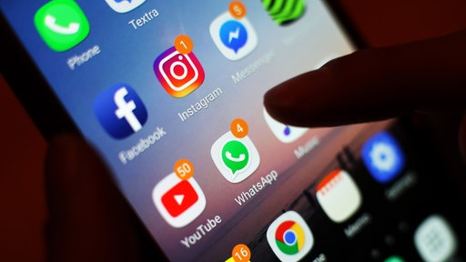 Ein Bildschirm eines Smartphones