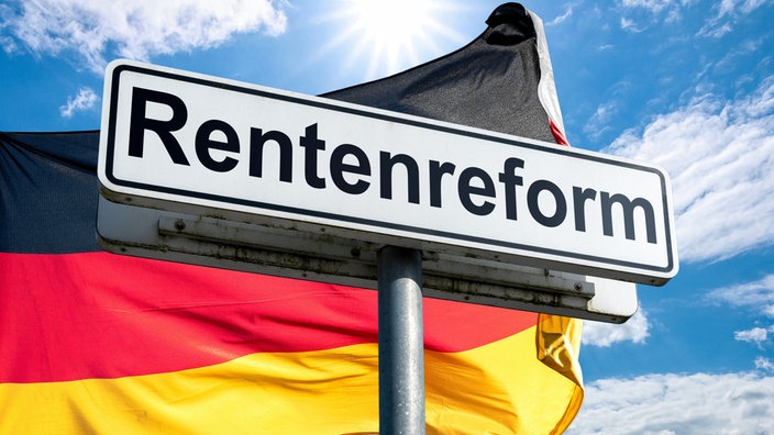 Symbolbild Rentenreform-Schild