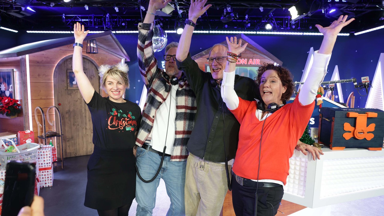 Das WDR 2 Weihnachtswunder am Montag (15.12.2025) - Unsere 4 im Glashaus feiern Bergfest