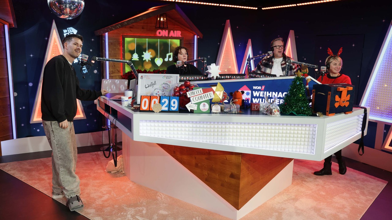 Das WDR 2 Weihnachtswunder am Montag (15.12.2025) - Revolverheld zu Gast im Glashaus