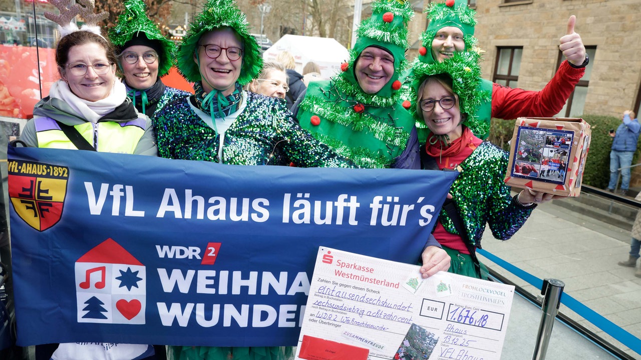 Das WDR 2 Weihnachtswunder am Sonntag - Der VfL Ahaus ist fürs WDR 2  Weihnachtswunder gelaufen