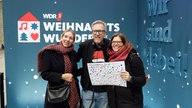 Das WDR 2 Weihnachtswunder am Sonntag (14.12.2025) - Erinnerungsfoto mit Spende