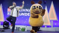 Das WDR 2 Weihnachtswunder am Sonntag (14.12.2025) - die Maus und Moderator André Gatzke