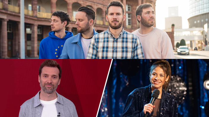 Revolverheld, Lisa Feller, Daniel Aßmann und Negah Amirir treten am Montag, 15.12.2025 beim WDR 2 Weihnachtswunder in Essen auf