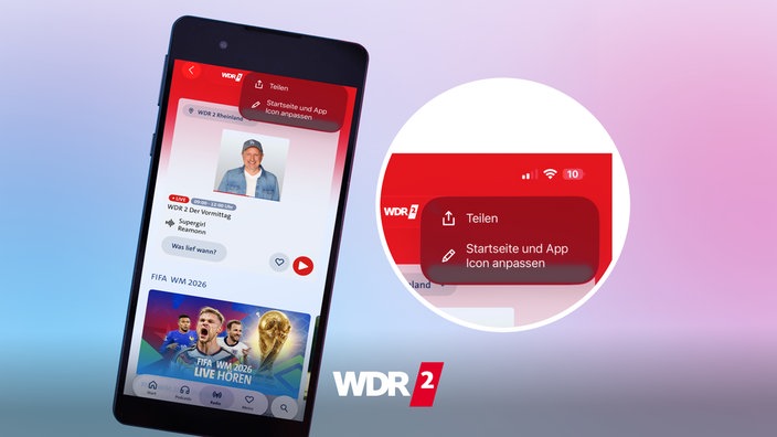 WDR 2 in ARD Sounds - Anleitung