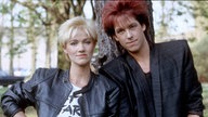 Marie Fredriksson und Per Gessle von der Pop-Rock-Band "Roxette" im Jahr 1987