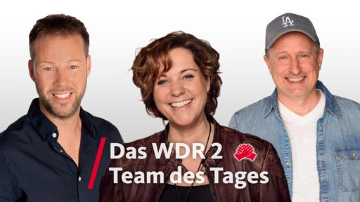 Das WDR 2 Moderationsteam am Vormittag: Johannes Simon, Steffi Neu und Olli Briesch
