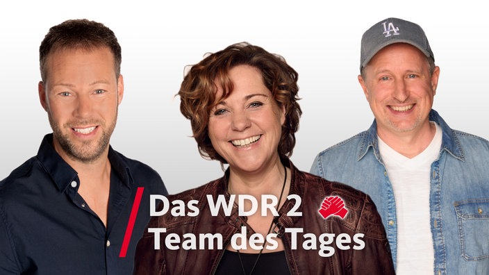 Das WDR 2 Moderationsteam am Vormittag: Johannes Simon, Steffi Neu und Olli Briesch