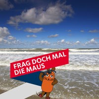 Brandung an der niederländischen Nordseeküste