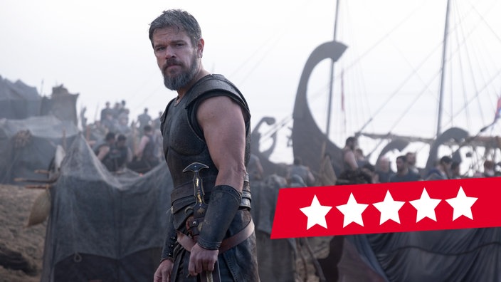 Matt Damon als Odysseus in einer Szene des Films "Die Odyssee"