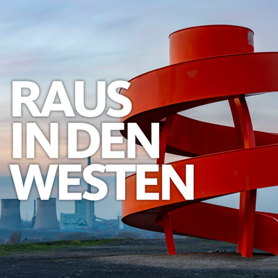 Raus in den Westen: Halde im Lippepark/Hamm - Blick auf das Kraftwerk Werne-Stockum