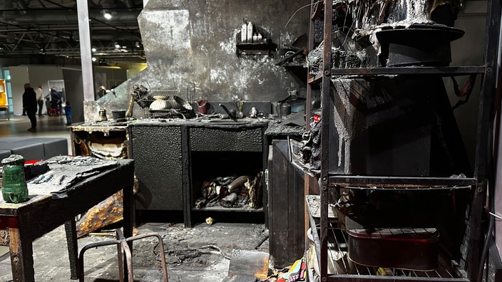 DASA-Ausstellung "Feuer": Ausgebrannte Küche