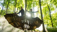 Nieheimer Kunstpfad: Begehbare Skulptur "Windwiege"