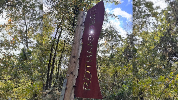 Rothaarsteig: Hinweisschild
