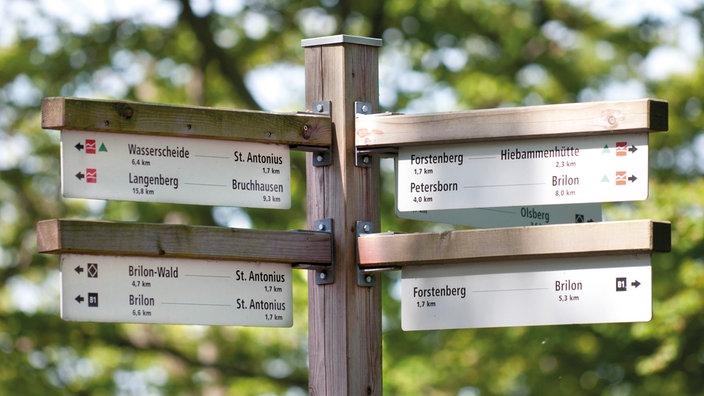 Rothaarsteig: Hinweisschilder