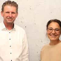 Sascha Müller mit WDR 2 Moderatorin Katharina te Uhle
