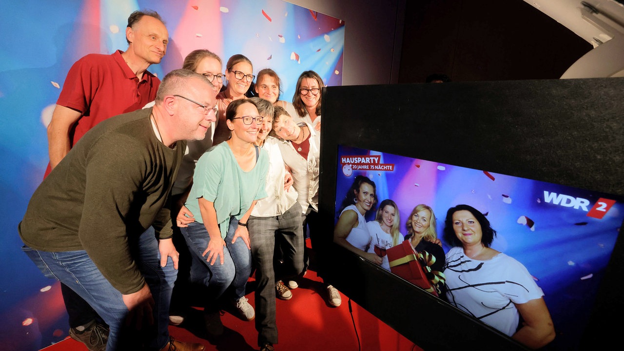 Fotoshooting bei der WDR 2 Hausparty in Siegburg