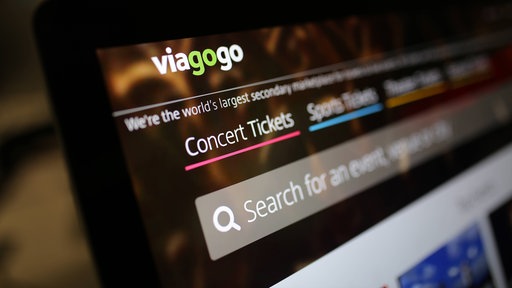 Homepage des Anbieters Viagogo