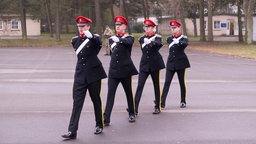Britische Husaren der Queen in Paderborn-Sennelager im Jahr 2016.