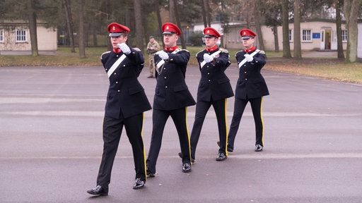 Britische Husaren der Queen in Paderborn-Sennelager im Jahr 2016.